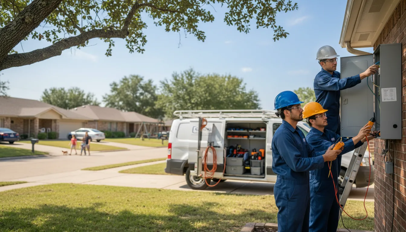 Certified electrician providing emergency electrical services in Milesville, SD